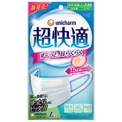 シリーズ通して日本人99.5％の顔サイズに適応　 『超快適マスク(R)プリーツタイプ　やや大きめサイズ』新発売