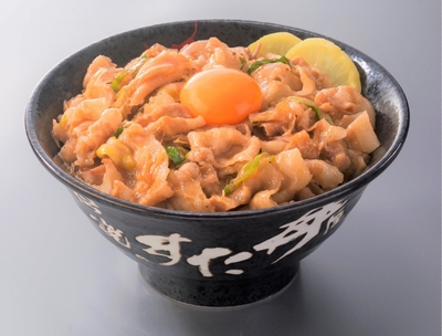 【不動の人気No.1】すた丼 630円(税込／生玉子・味噌汁付)