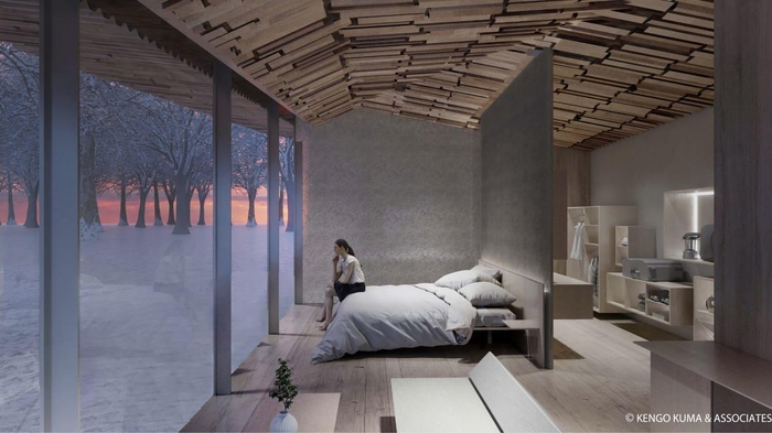 スノーピーク「フィールドスイートスパ ヘッドクォーターズ」宿泊棟(1)