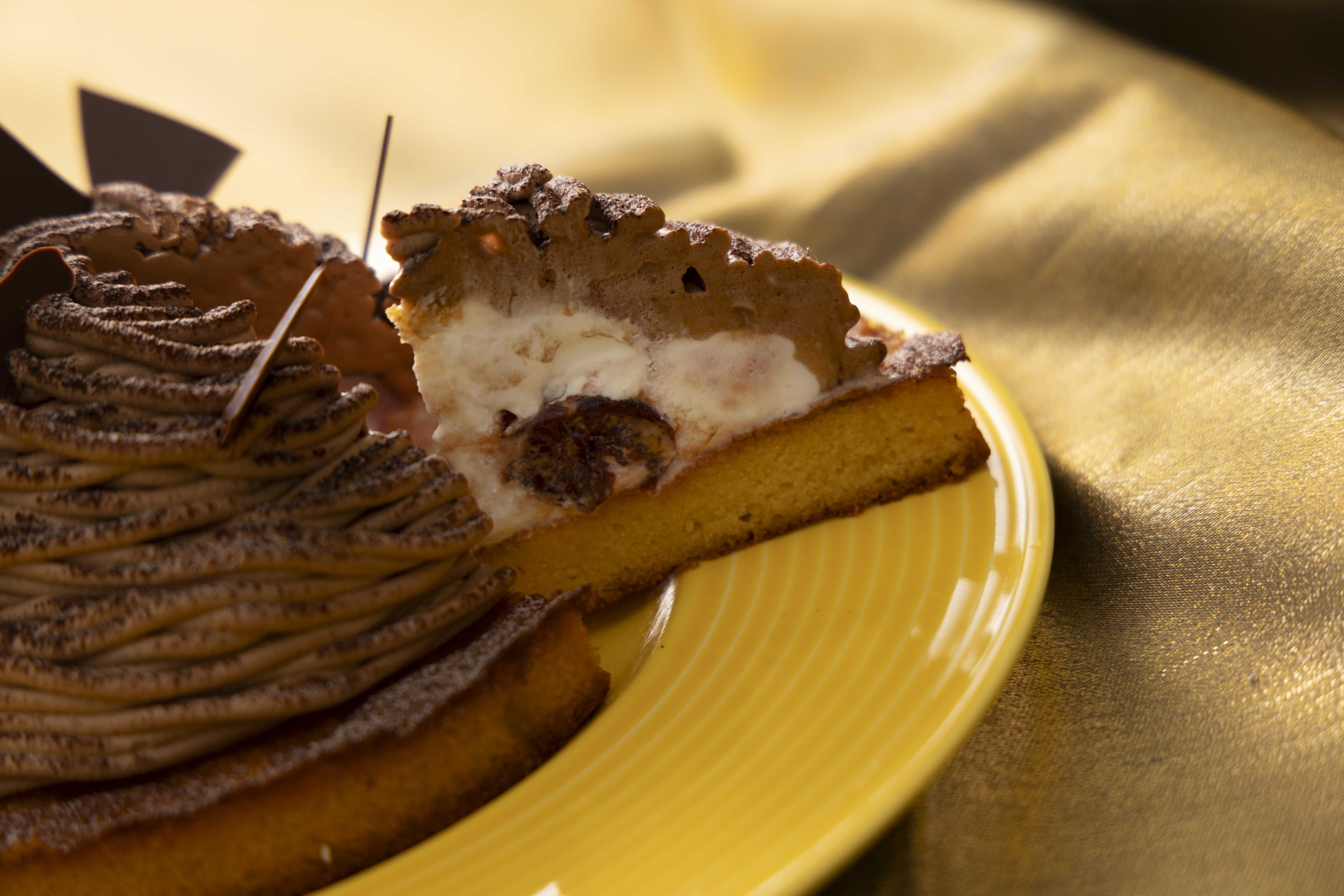 トナカイからの贈り物~モンブランフォレノワール(断面)