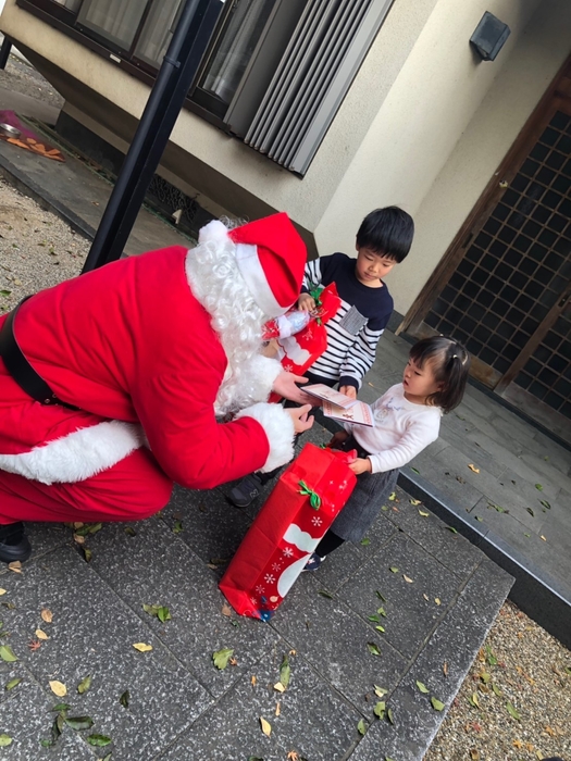 昨年の「サンタがお家にやってくる!?」の様子