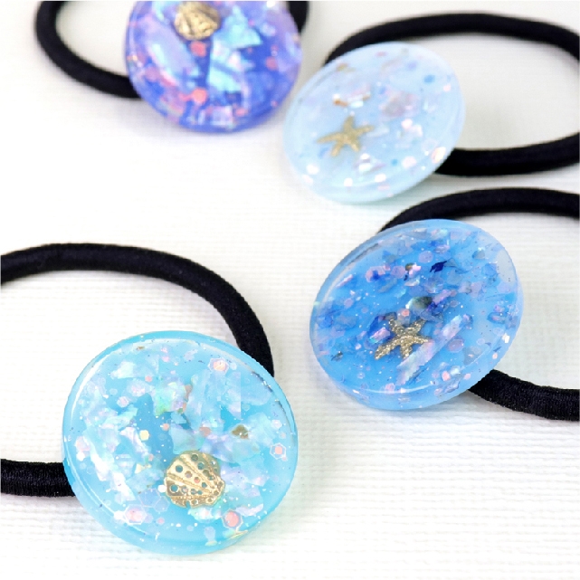 プレートヘアゴム ¥280