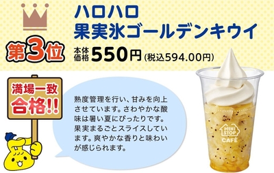ハロハロ果実氷ゴールデンキウイ商品紹介(画像はイメージです。)