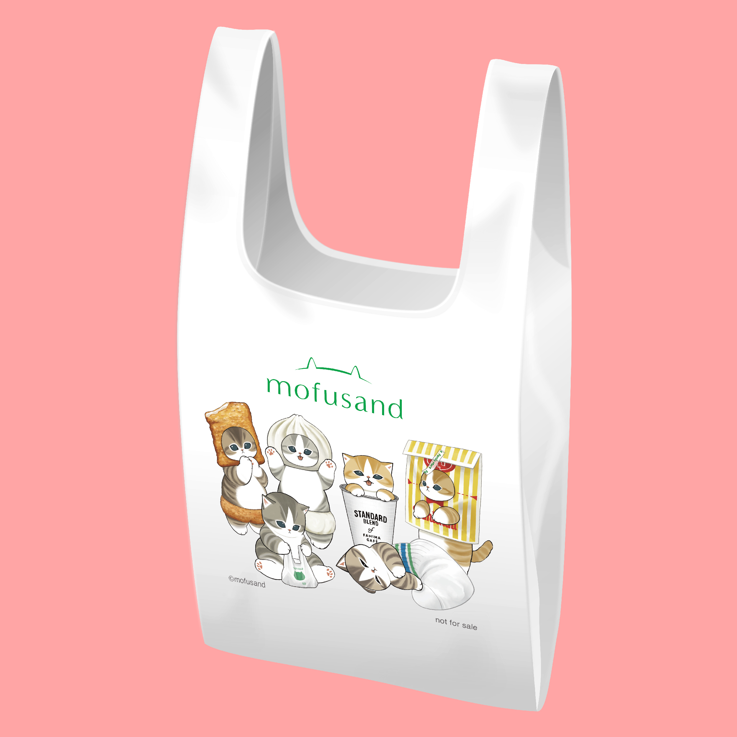 <「mofusand」スタ ンプ企画景品:描き下ろしマルシェバッグ>