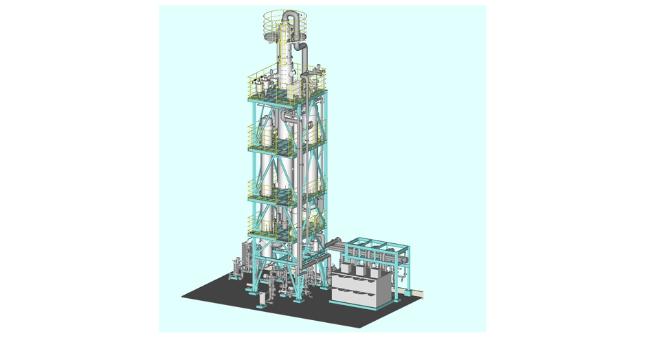 図1.ヒートポンプ式アンモニア回収装置 イメージ
