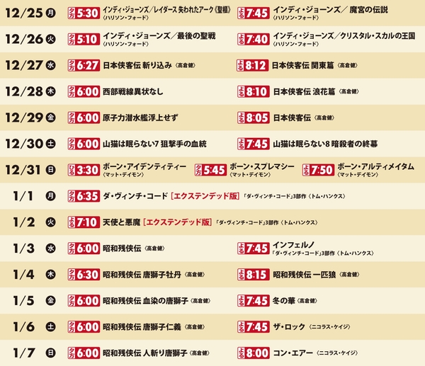 【BS12年またぎ映画祭】