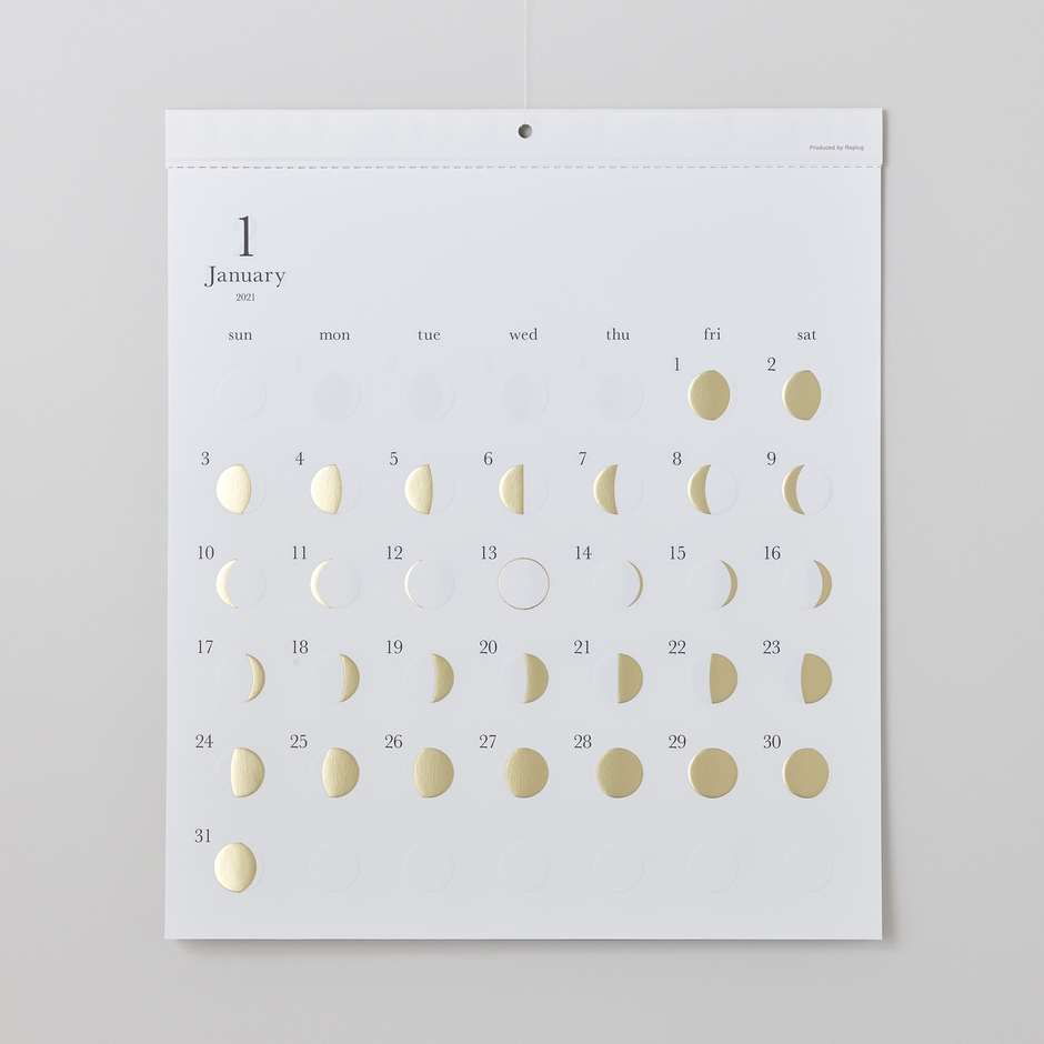 【リプラグ】月の満ち欠けカレンダー 『ミチル kira』