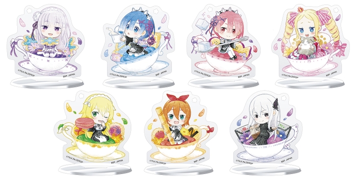 F賞:ティーカップアクリルスタンド