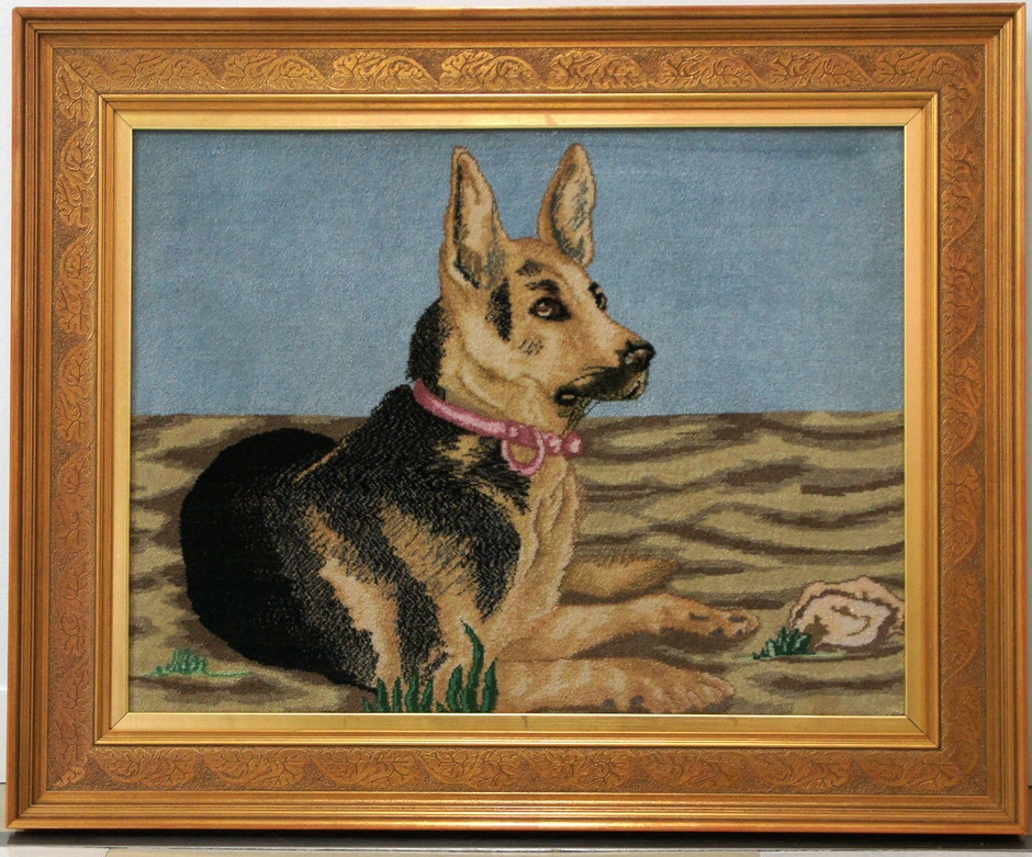 額装ペルシャ絨毯［シェパード］