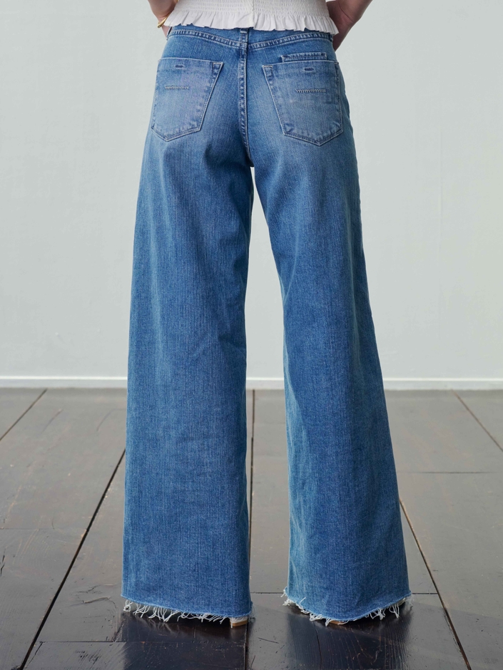 LYDIA -wide flare- #Cutoff Light Blue3