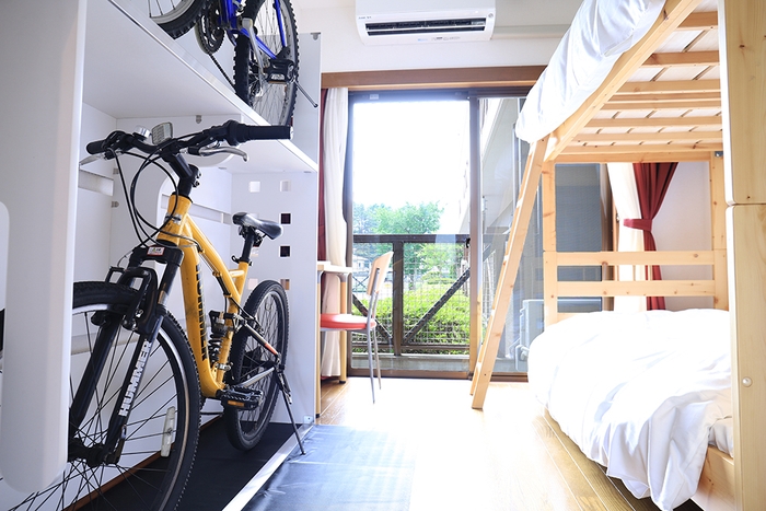 自転車を部屋に持ち込める「サイクリストプラン」