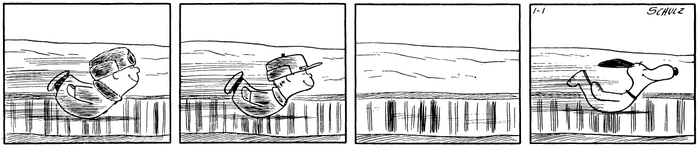 「ピーナッツ」複製原画 1957年1月1日