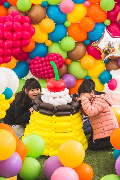 お菓子の家風フォトスポットコーナー