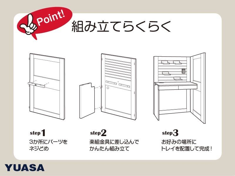 シンプルなパーツで構成