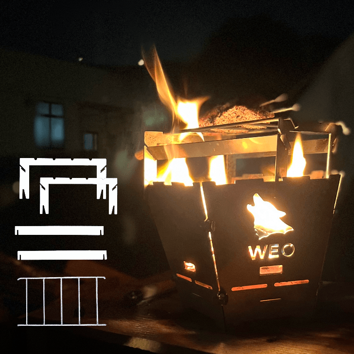 やきにく用焚き火台フルセット 画像(2)