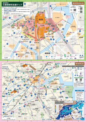 周辺拡大図（上）・周辺図（下）イメージ