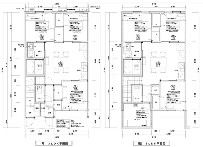 平面図(住戸 3LDK)