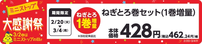 ねぎとろ巻セット　販売エリア：東北　販促画像