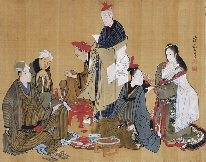 見立六歌仙 喜多川藤麿画