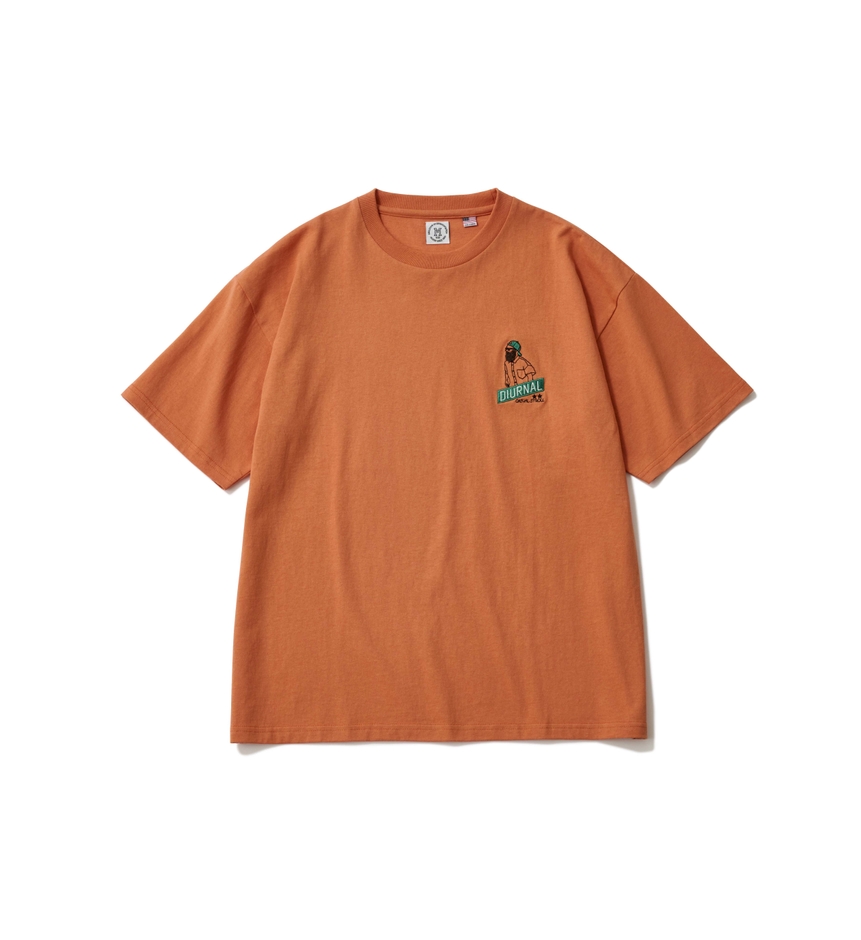 ヒゲサガラ刺繍Tシャツ ORANGE