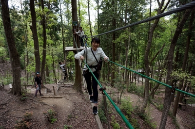 岐阜県百年公園が本格的なアドベンチャーパークに変身