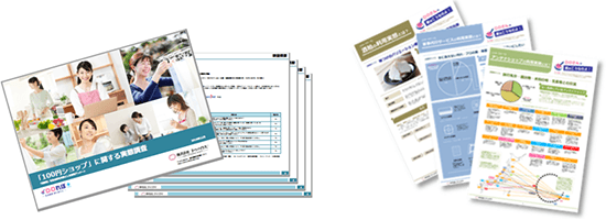 【納品イメージ(左)】 ※右はオプションのサマリ(有料)