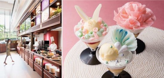 “ライブで魅せる春”をキーワードに開催中の「Spring fair(スプリングフェア)」にて登場 【右写真】手前:メルシー 左奥:ラパン 右奥:フルール