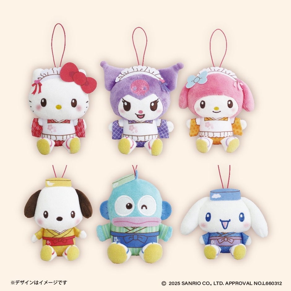 ▲サンリオキャラクターズ 和菓子ティータイム キャラマスコット ~GiGO限定~