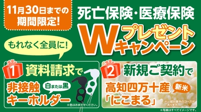 死亡保険・医療保険の資料請求で全員に「非接触キーホルダー」をプレゼント！