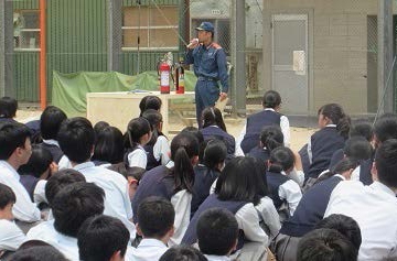 昨年の避難・防災訓練の様子