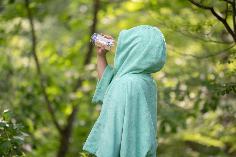 サウナ後に一気にゴクゴク