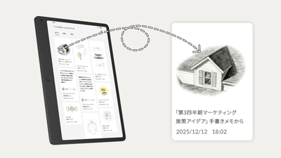 ひらめきを瞬時にストック「インスピレーションスペース」