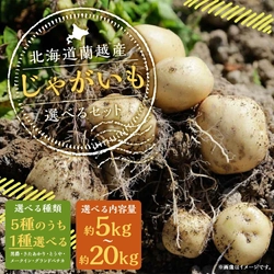 【北海道蘭越町ふるさと納税】期間限定！種類と容量が選べる北海道蘭越産じゃがいもが受付中