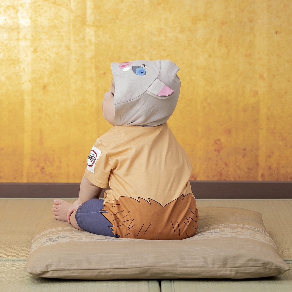 なりきりスタイ&カバーオールセット(嘴平伊之助) 着用イメージ(2)