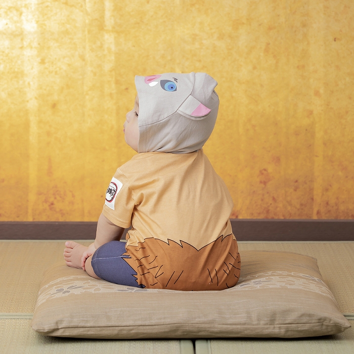 なりきりスタイ&カバーオールセット(嘴平伊之助) 着用イメージ(2)