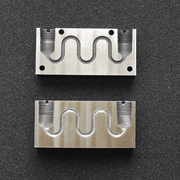 3D造形入子金型(研磨前後比較)