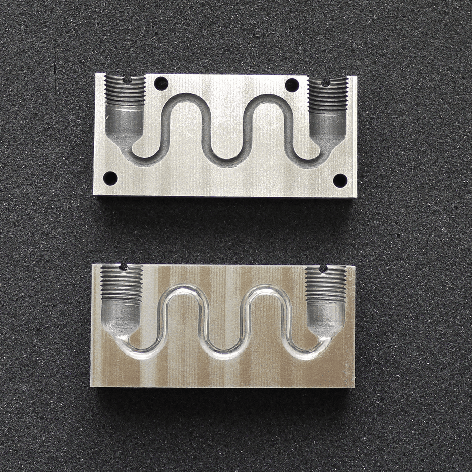 3D造形入子金型(研磨前後比較)