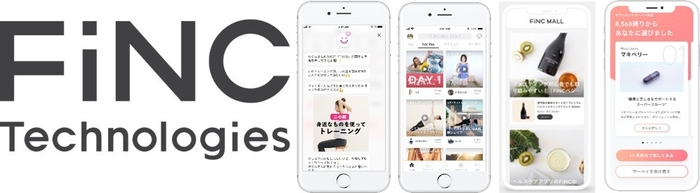 FiNCロゴとアプリ画面イメージ