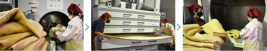 クリーニング風景