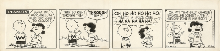ピーナッツ原画1954年8月20日