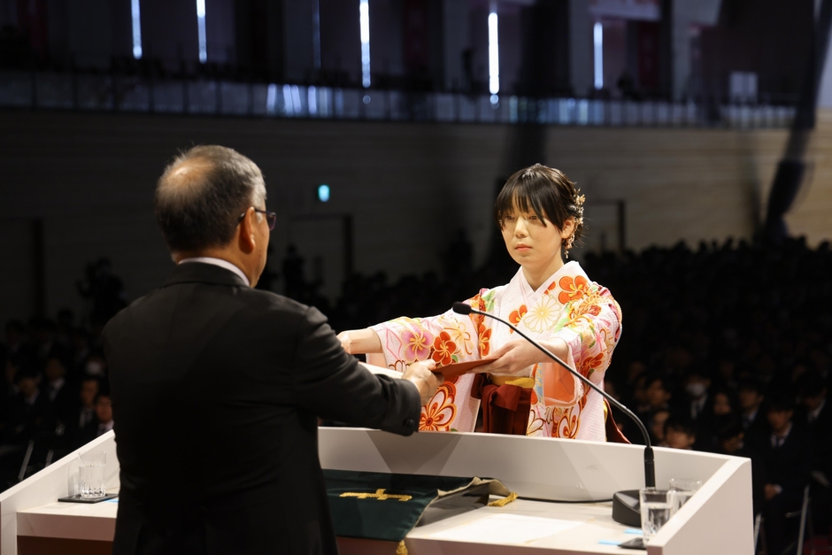 理工学部数学科代表の三栖夕奈さん
