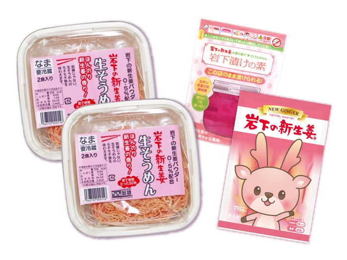 岩下の新生姜生そうめん ファミリーセット(4食分)