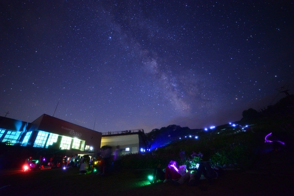 晴れた日の夜空の様子。