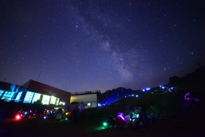 晴れた日の夜空の様子。