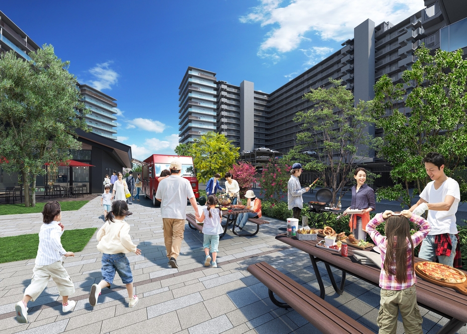 バーベキュースペース完成予想図