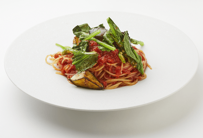 「江戸東京野菜のトマトソース」(RISTORANTE HiRo CENTRO)