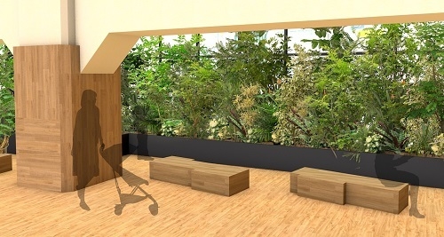 グリーンとベンチ(イメージ)