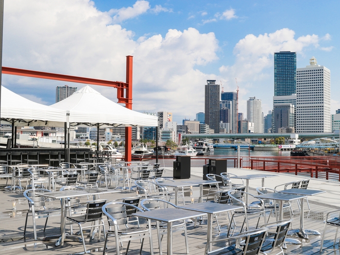 テラス席のロケーション