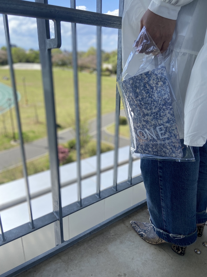 Indonesia×JAPAN　RIONE クリアPVC ECOバッグ(透明)