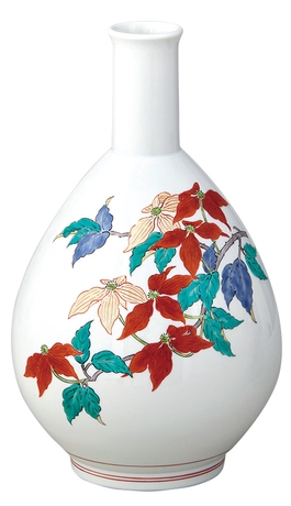 十四代 酒井田柿右衛門「濁手やまぼうし文瓶」